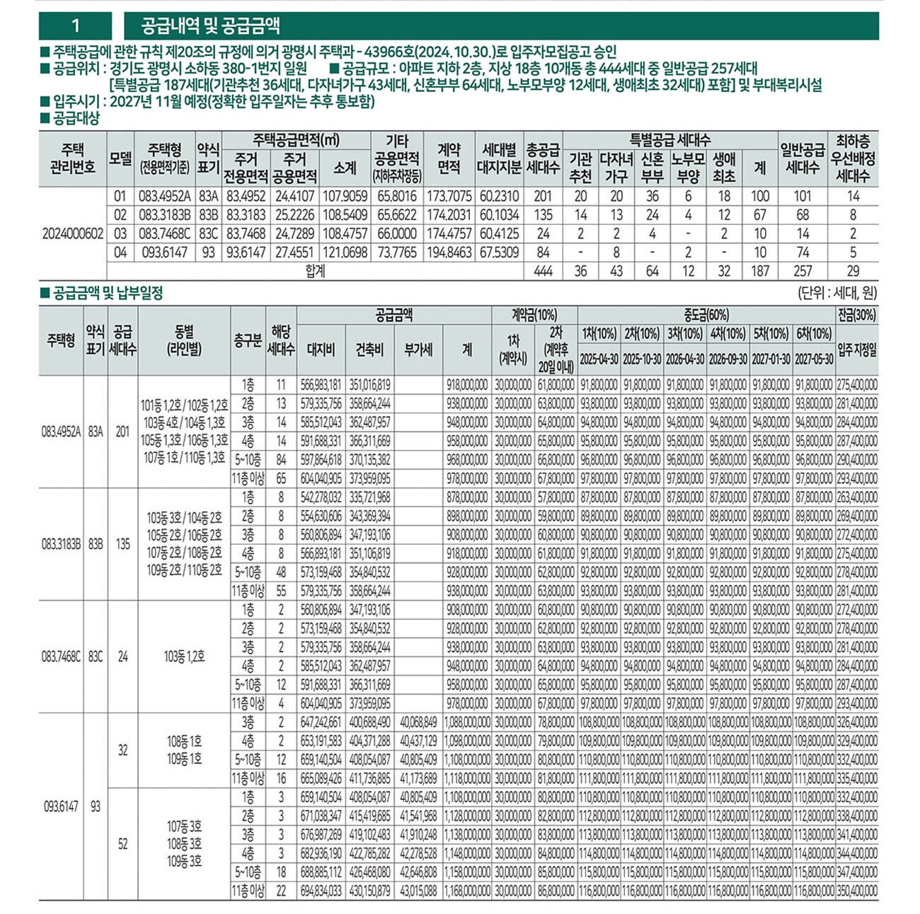 1입주자모집공고